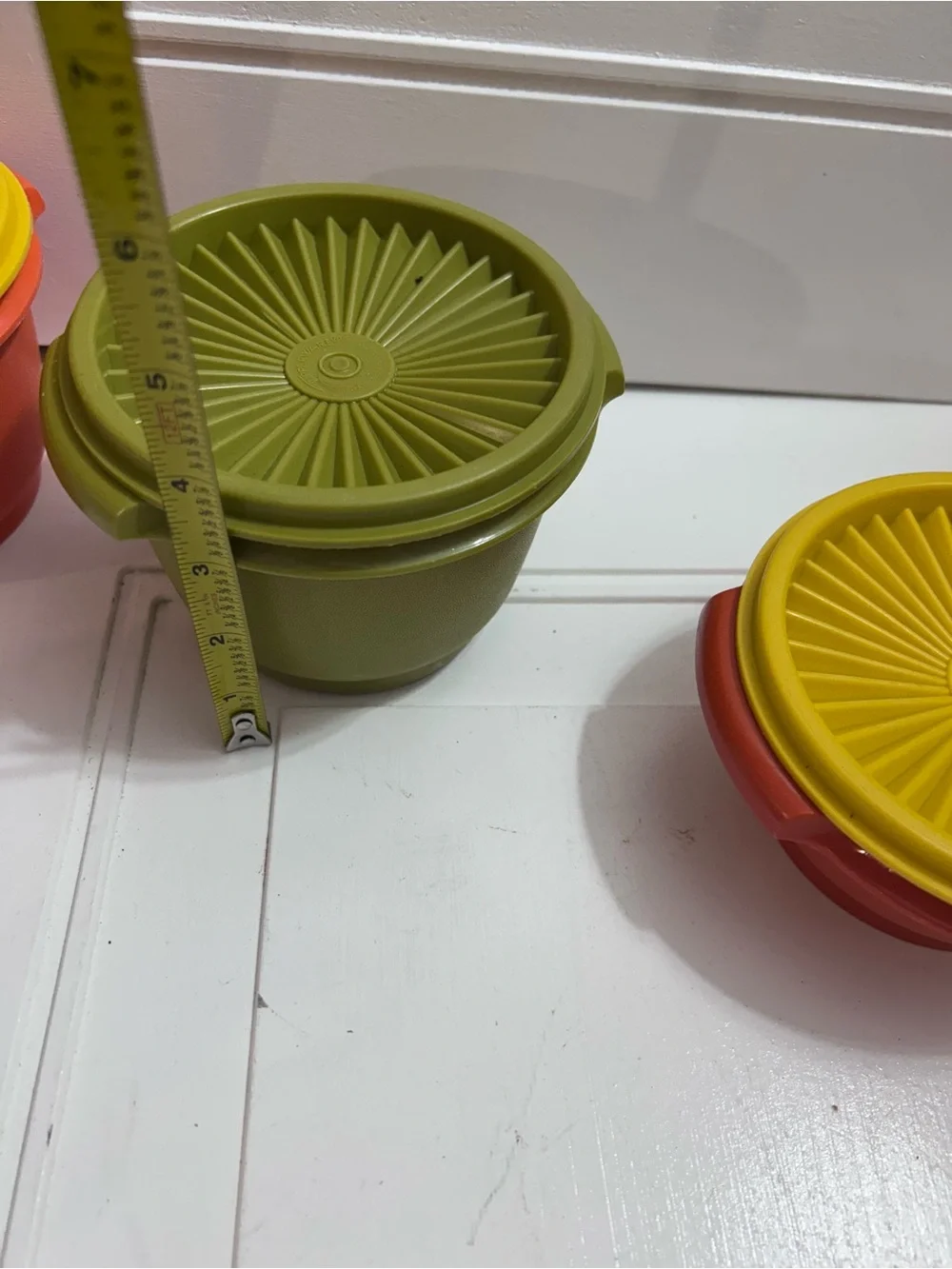 10 pieces Vintage 1970 Tupperware food Storage Bowl Set- Multi-Color
